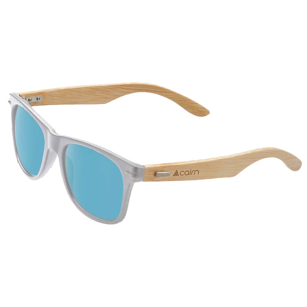 Hybrid Mat White Transparent Blue Polarized