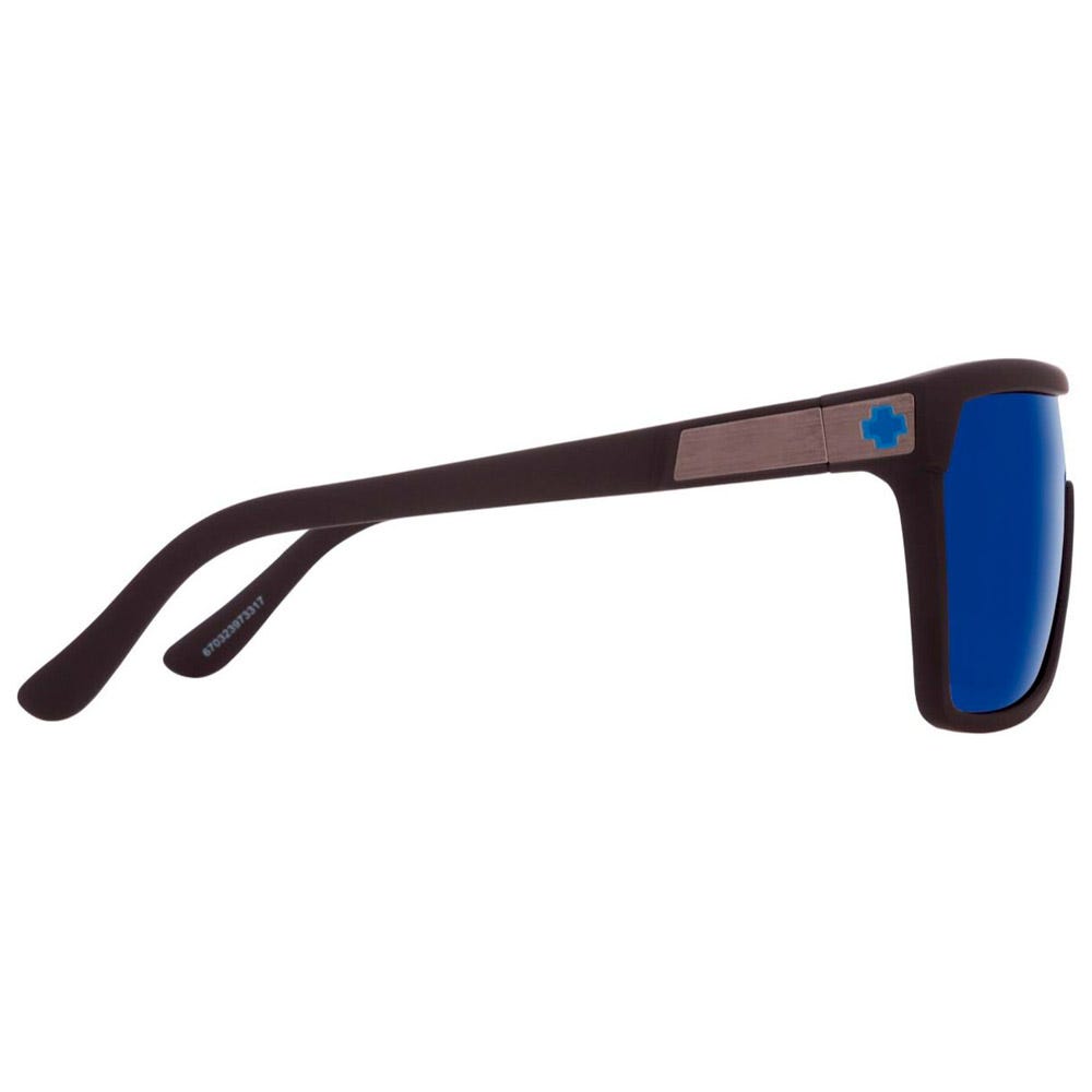 Flynn Soft Matte Black Happy Bronze Dark Blue Mirror