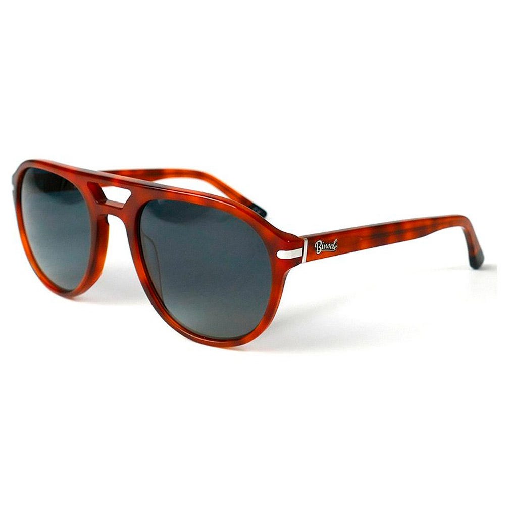 Bradley Shiny Orange Tortoise Gradient Grey Blue Polarized