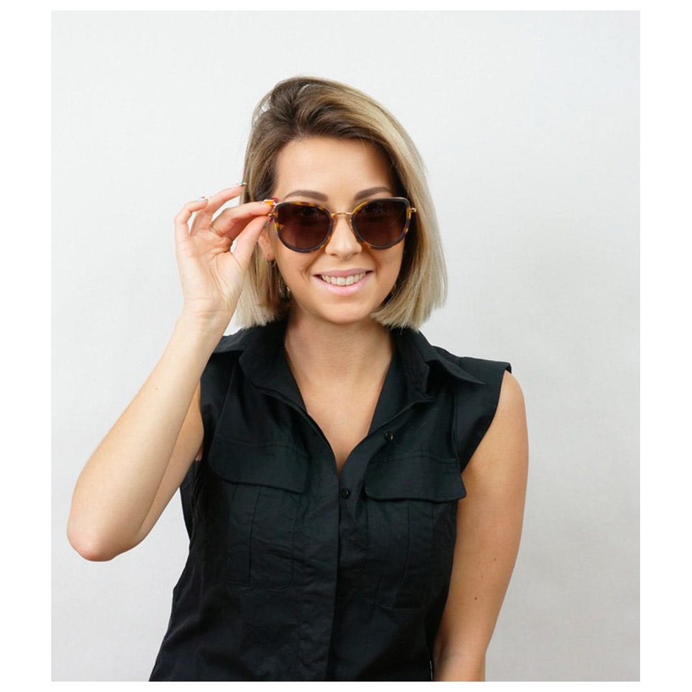 Lisa Gold Tortoise Gradient Brown Polarized