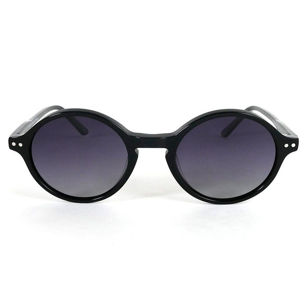 Sydney Shiny Black Gradient Grey Polarized