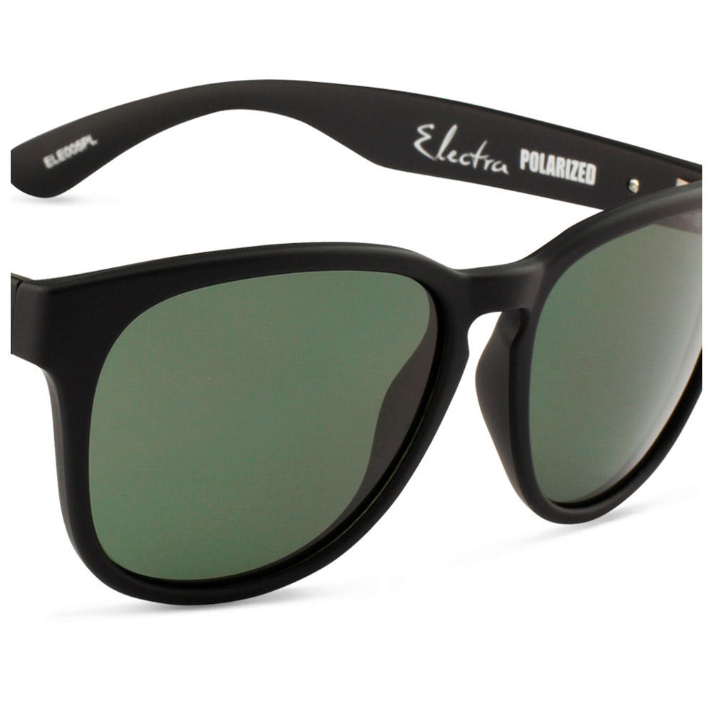 Electra Matte Black Green Polarized