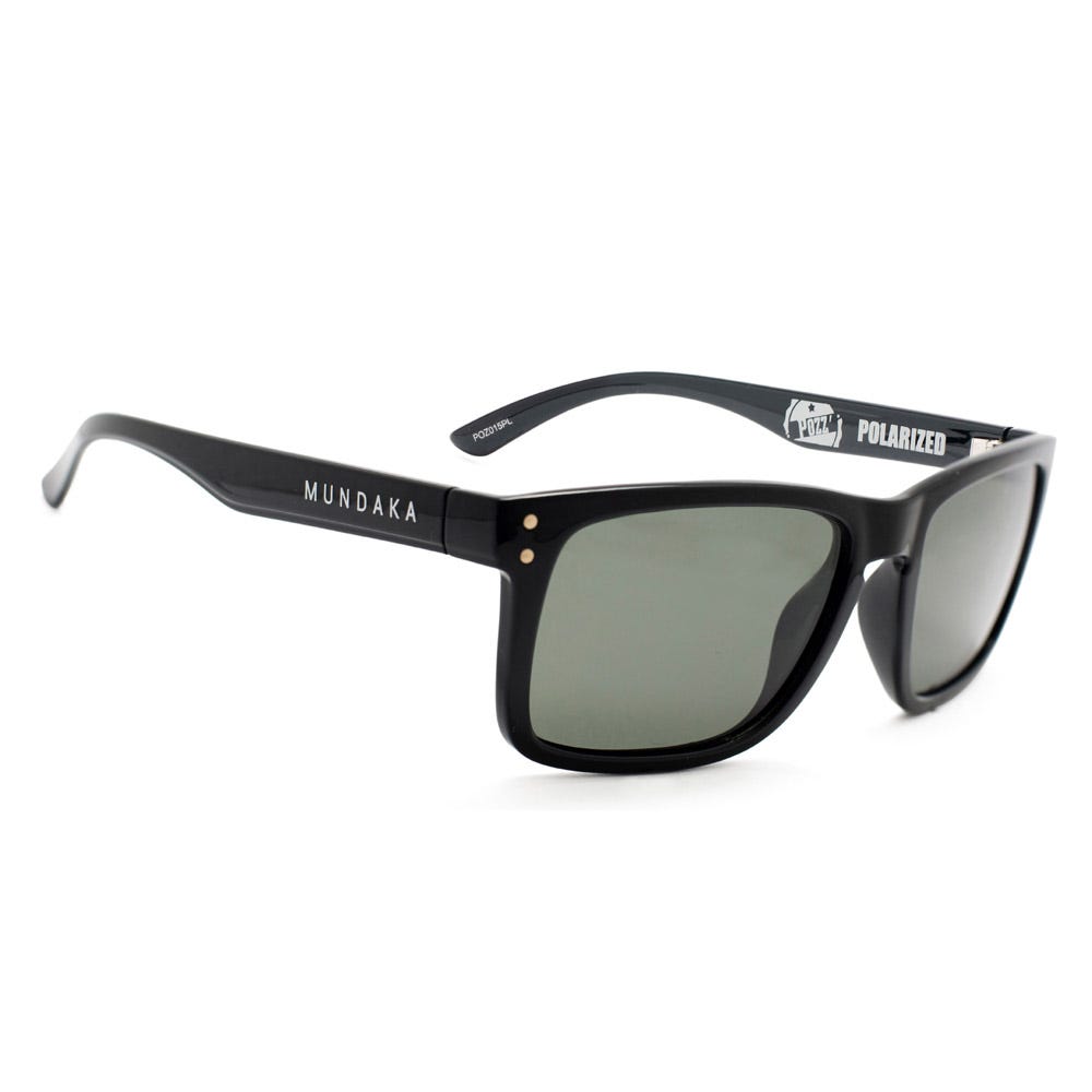 Pozz' Polished Black Green Polarized