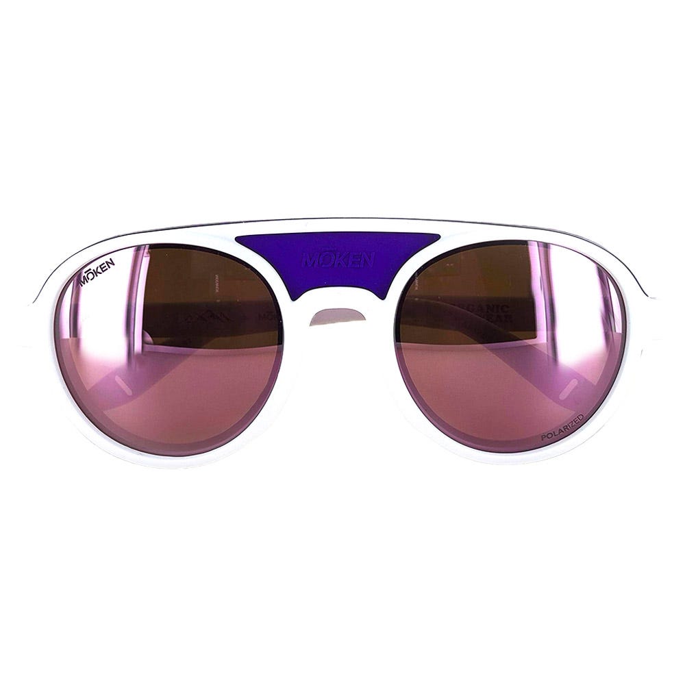 Hawkins Vintage White Purple Pink Polarized