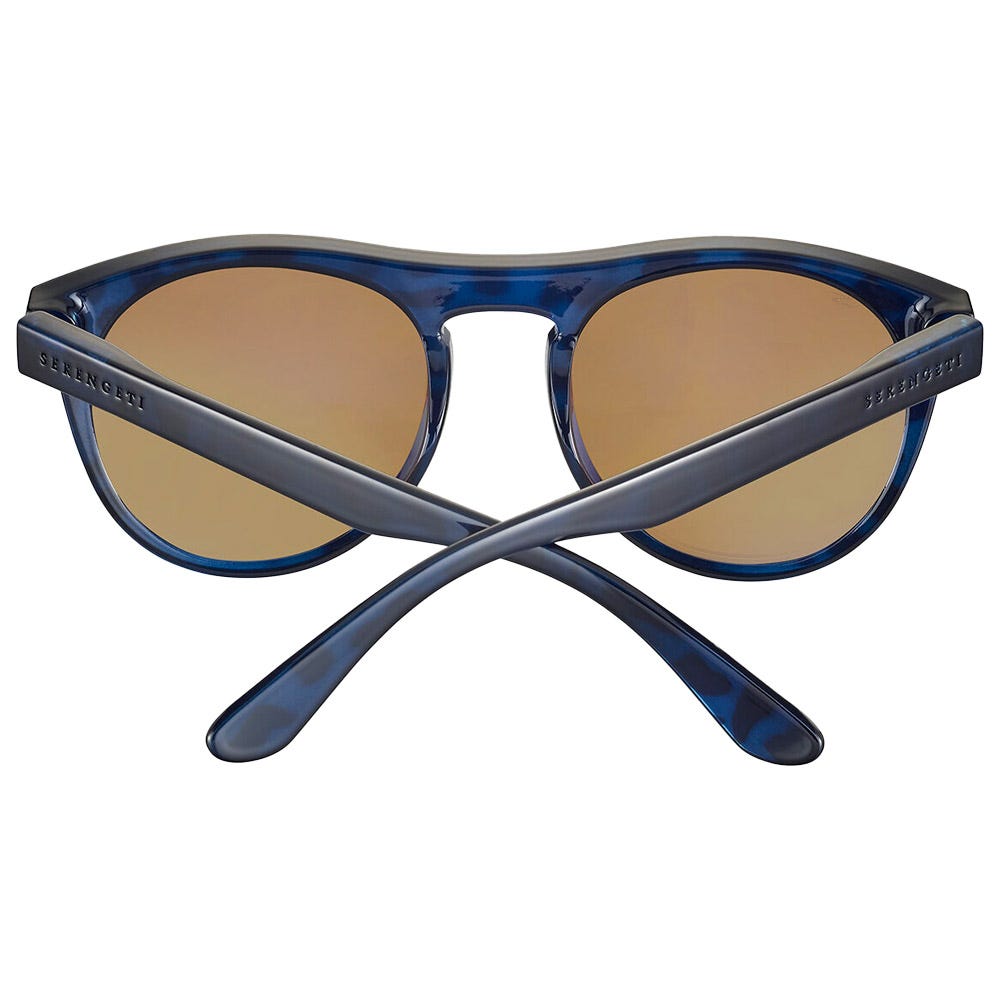 Kingman Shiny Tortoise Dark Blue Saturn Polarized Drivers