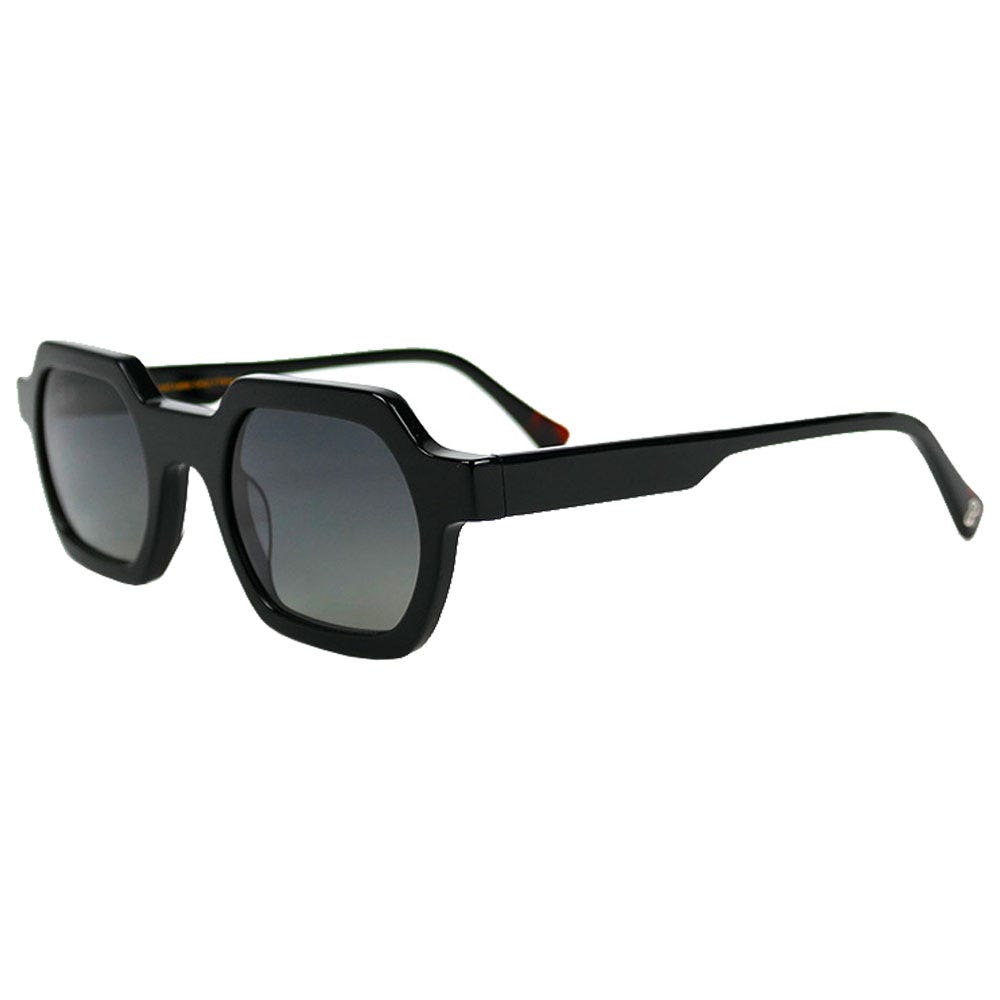 John Shiny Black Gradient Grey Polarized