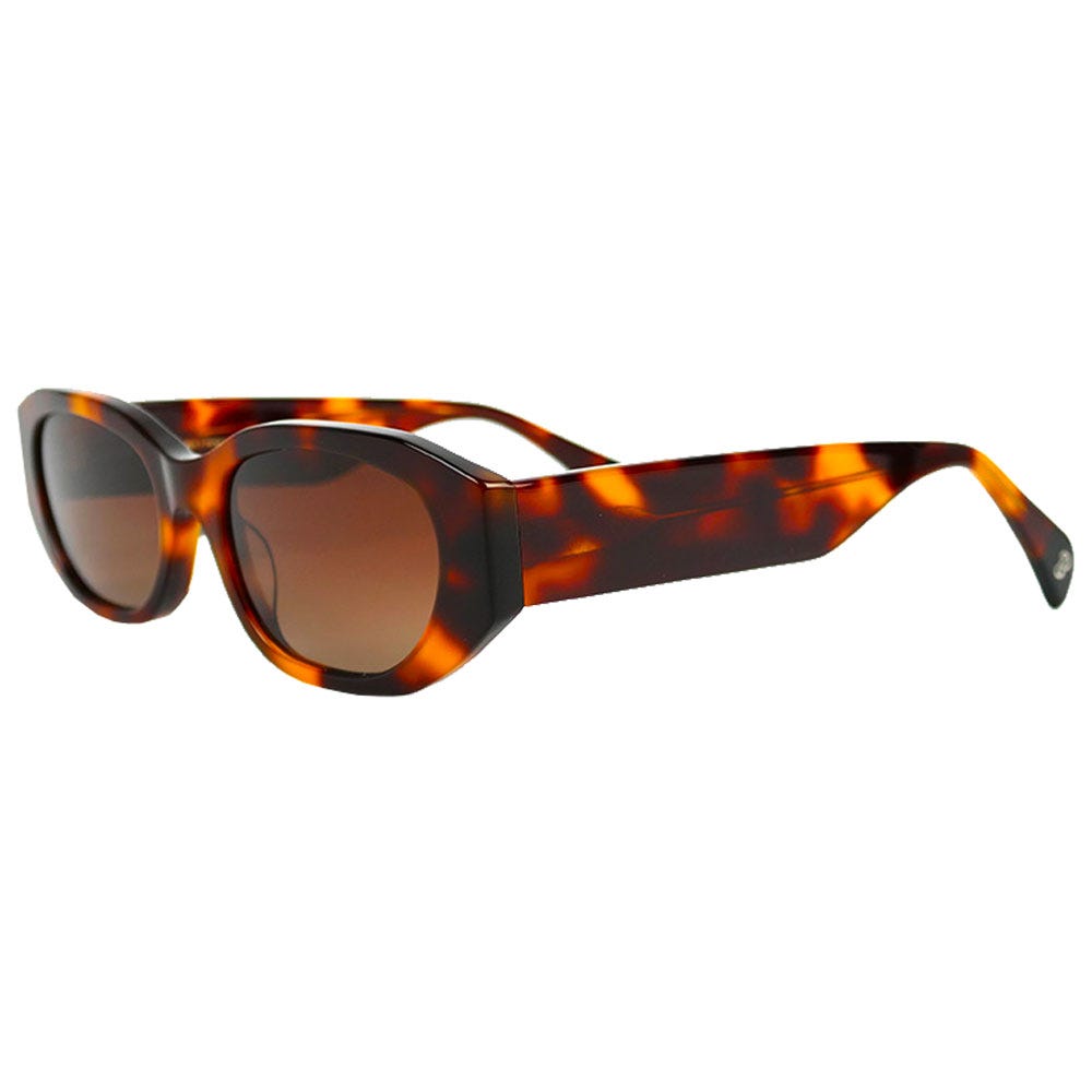 Lena Shiny Tortoise Gradient Brown Polarized
