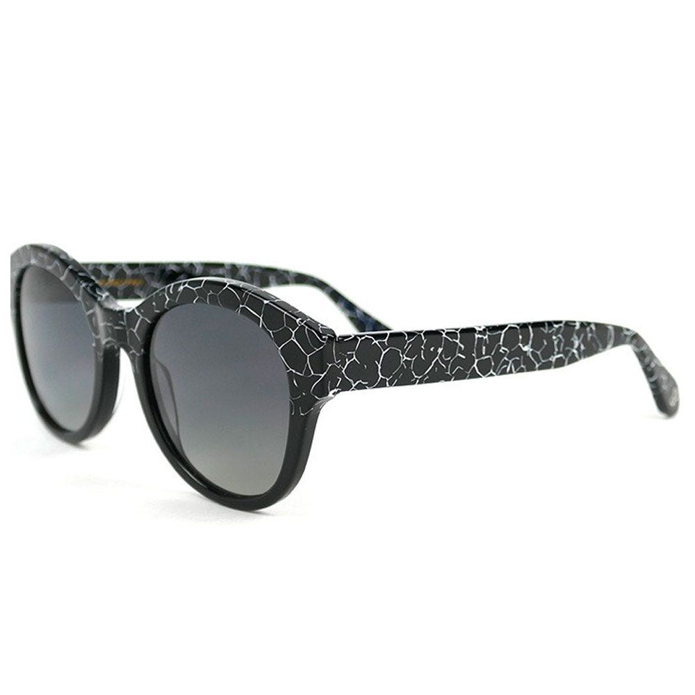 Sophia Shiny Black Gradient Grey Polarized