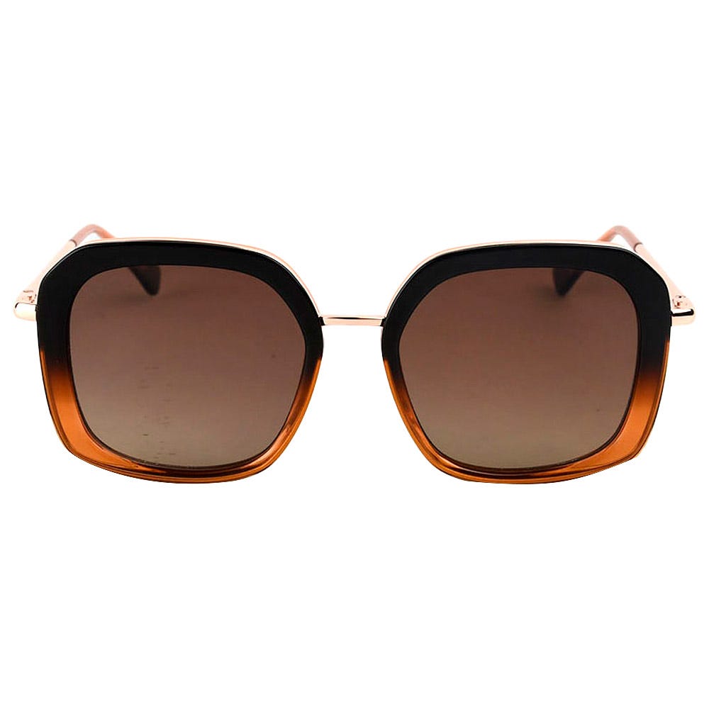 Diana Shiny Gold Brown Gradient Brown Polarized