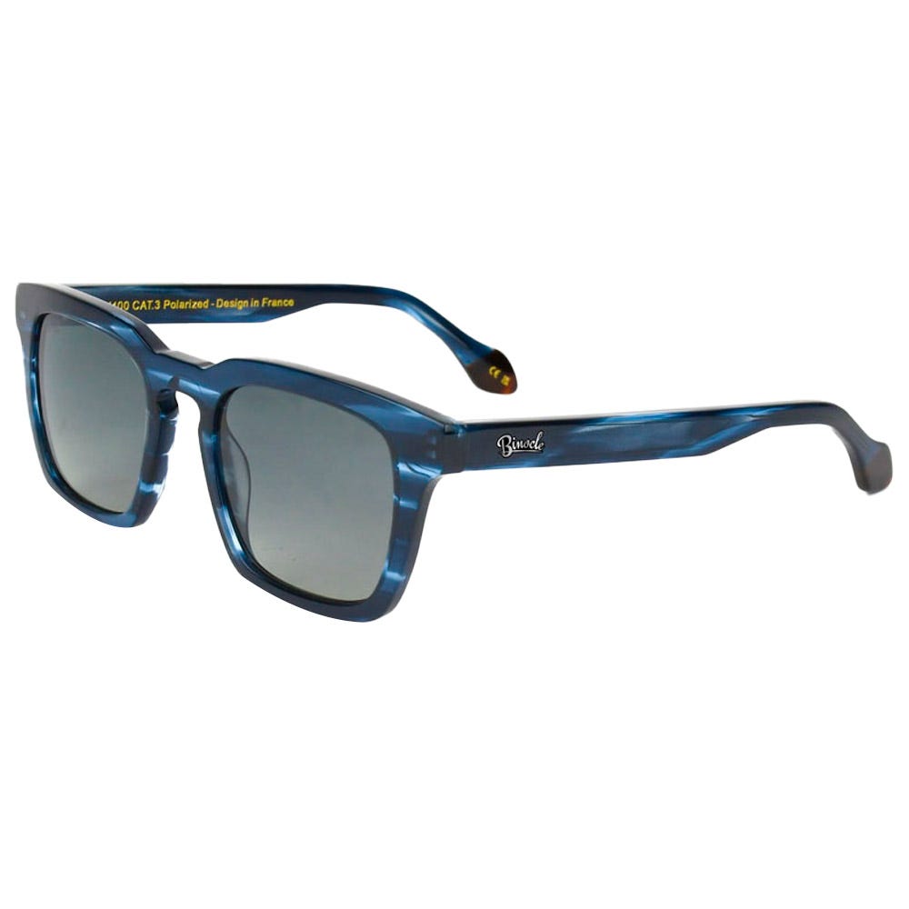 Matt Shiny Blue Wood Gradient Grey Polarized