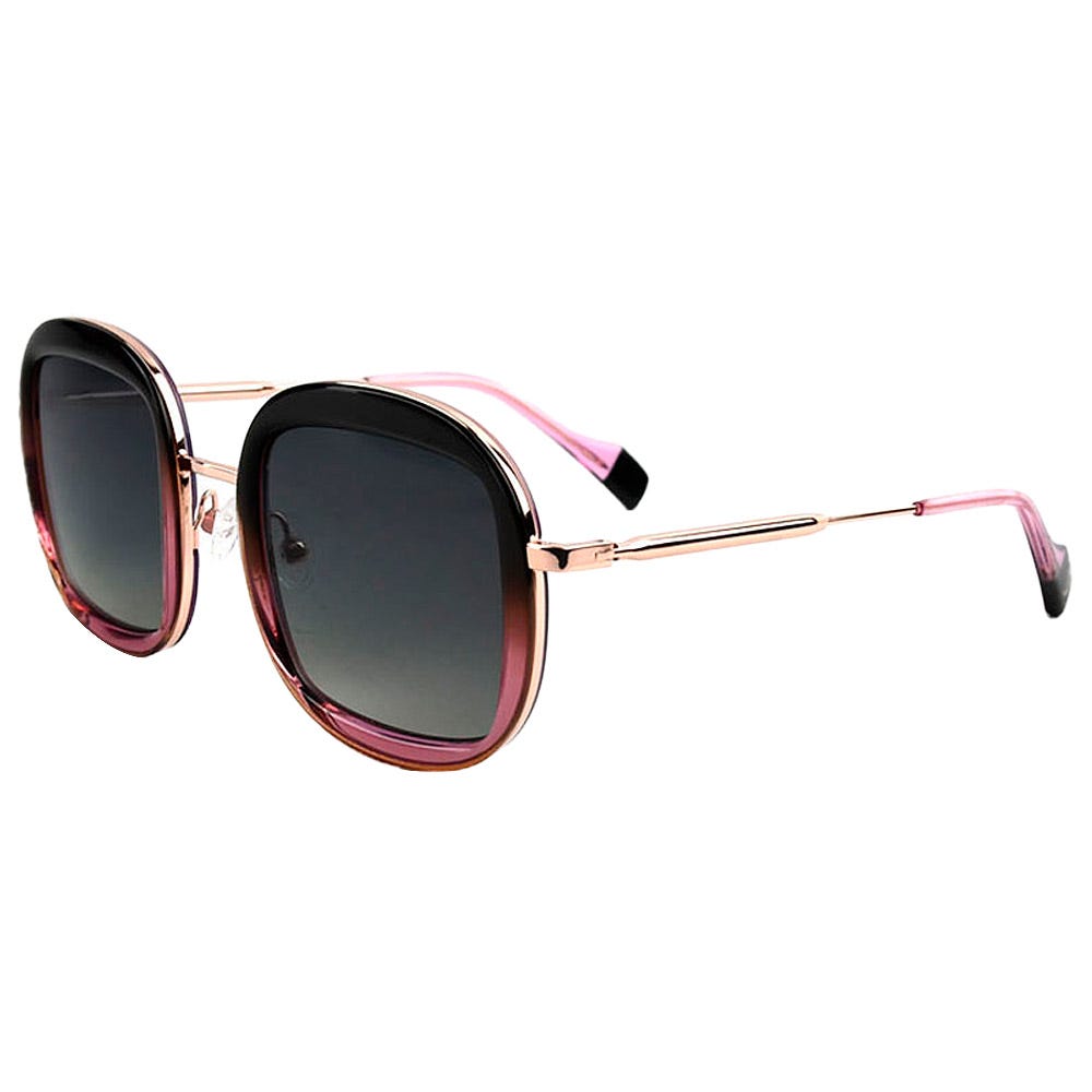 Selena Shiny Pink Gold Brown Purple Gradient Grey Polarized