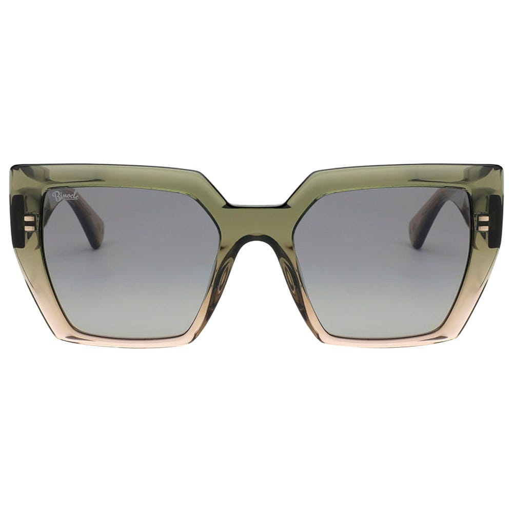 Victoria Shiny Gradient Kaki Brown Gradient Grey Polarized