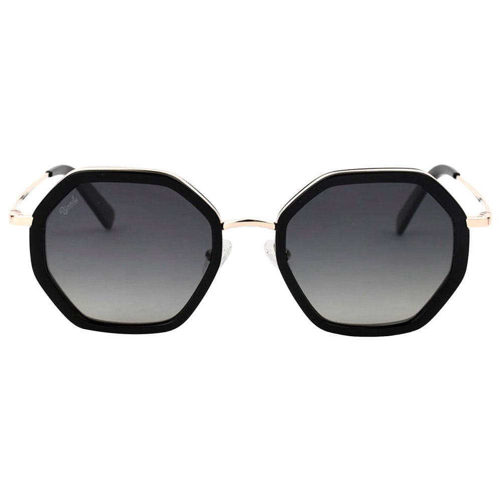 Angela Shiny Gold Black Gradient Grey Polarized