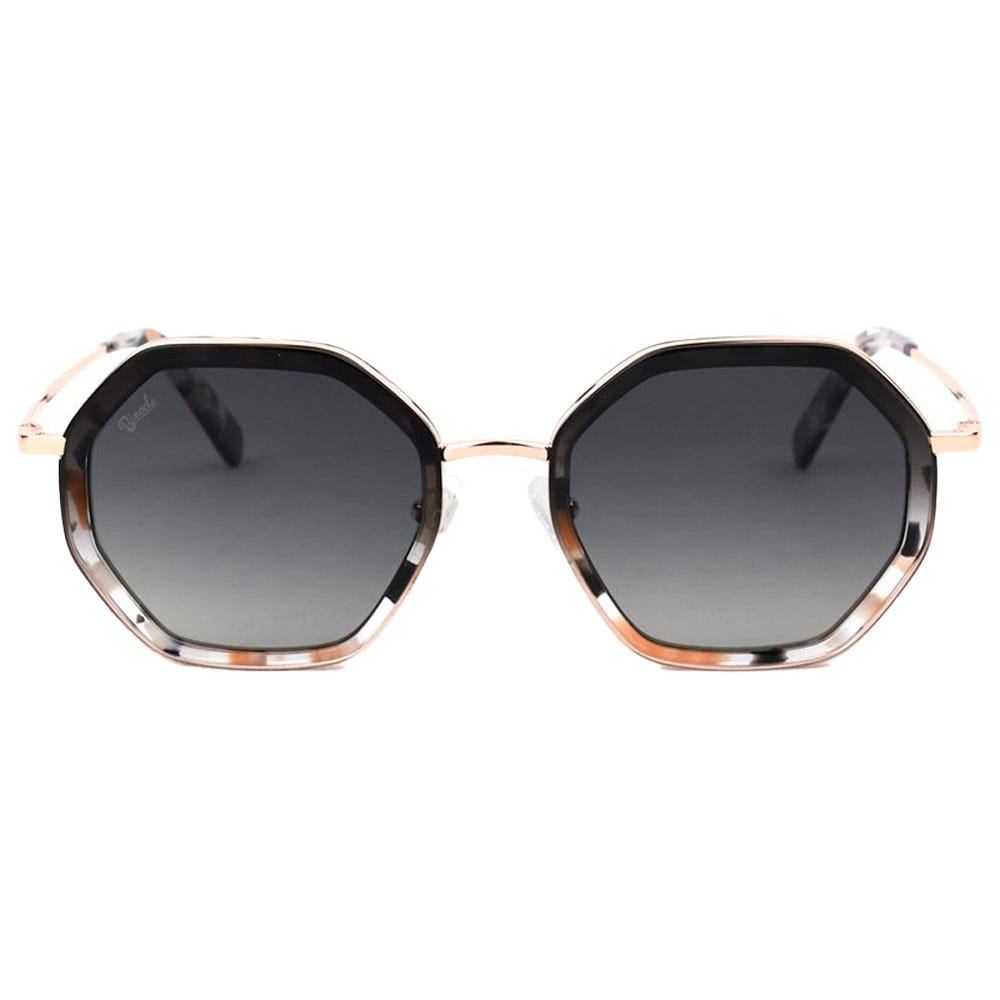 Angela Shiny Gold Tortoise Grey Polarized