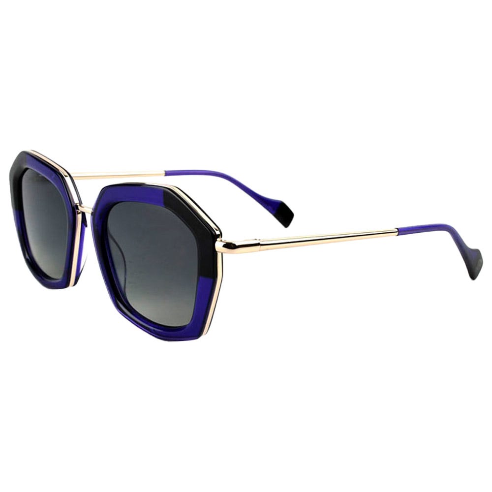 Rosalia Shiny Gold Purple Gradient Grey Polarized
