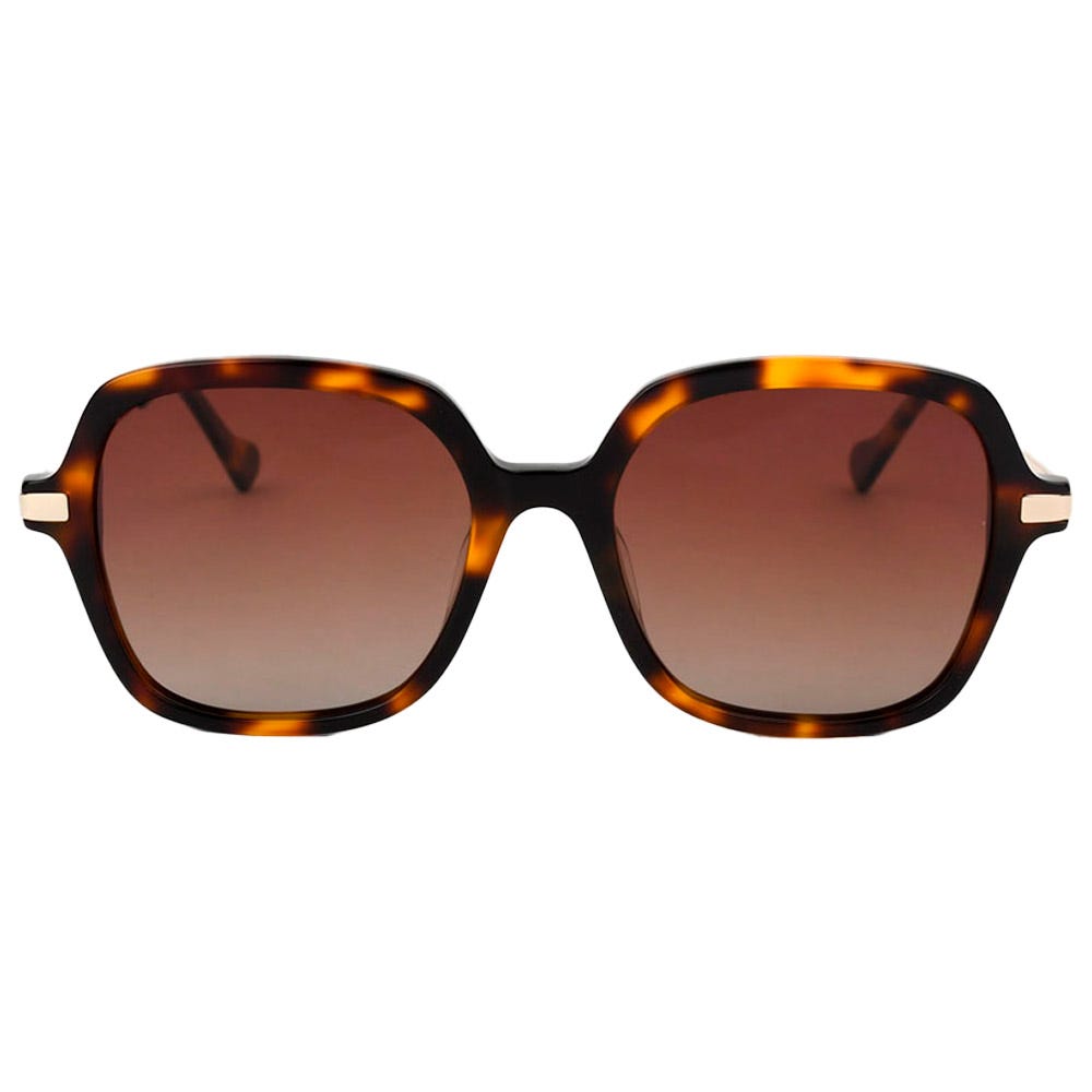 Marbella Shiny Gold Tortoise Gradient Brown Polarized