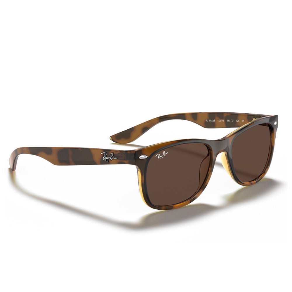 New Wayfarer Kids Polished Black Dark Green