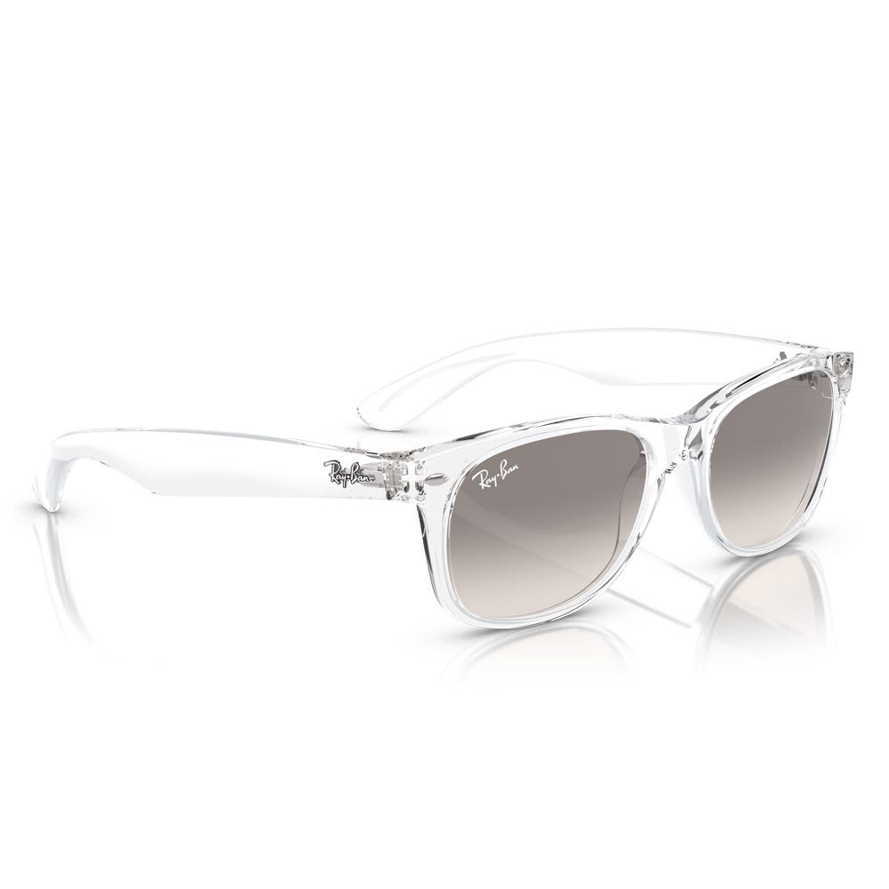 RB2132 New Wayfarer Classic Polished Transparent Light Grey Gradient