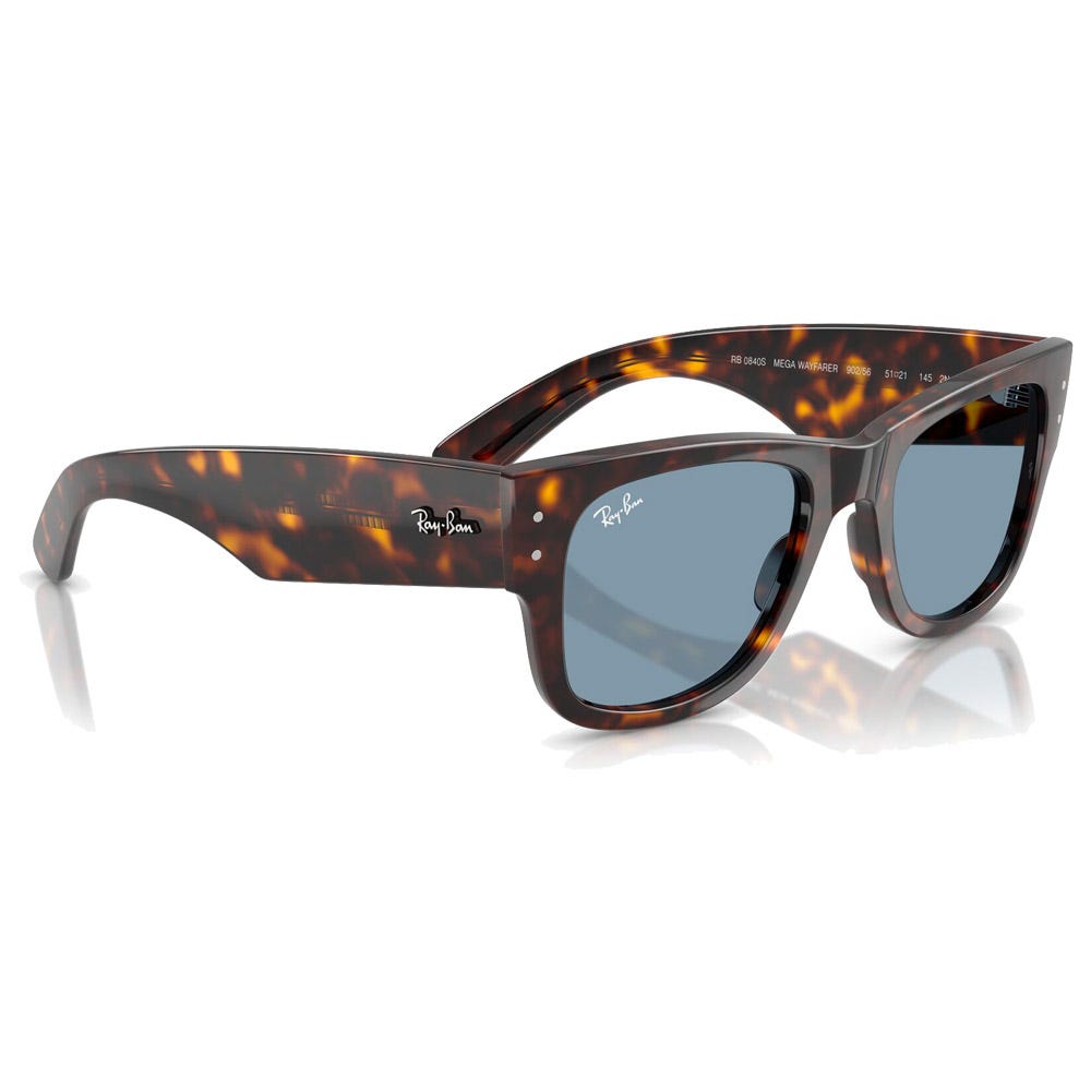 RB0840S Mega Wayfarer Polished Havana Blue