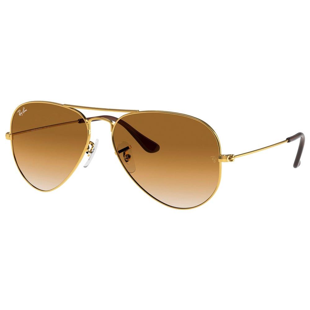 RB3025 Aviator Polished Gold Light Brown Gradient