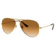 RB3025 Aviator Polished Gold Light Brown Gradient