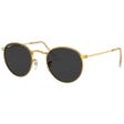 RB3447 Round Metal Polished Gold Polar Black