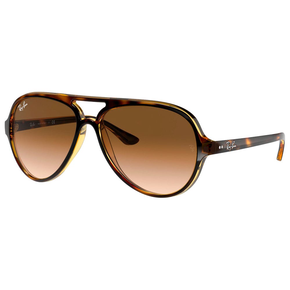 RB4125 Cats 5000 Classic Polished Light Havana Gradient Light Brown