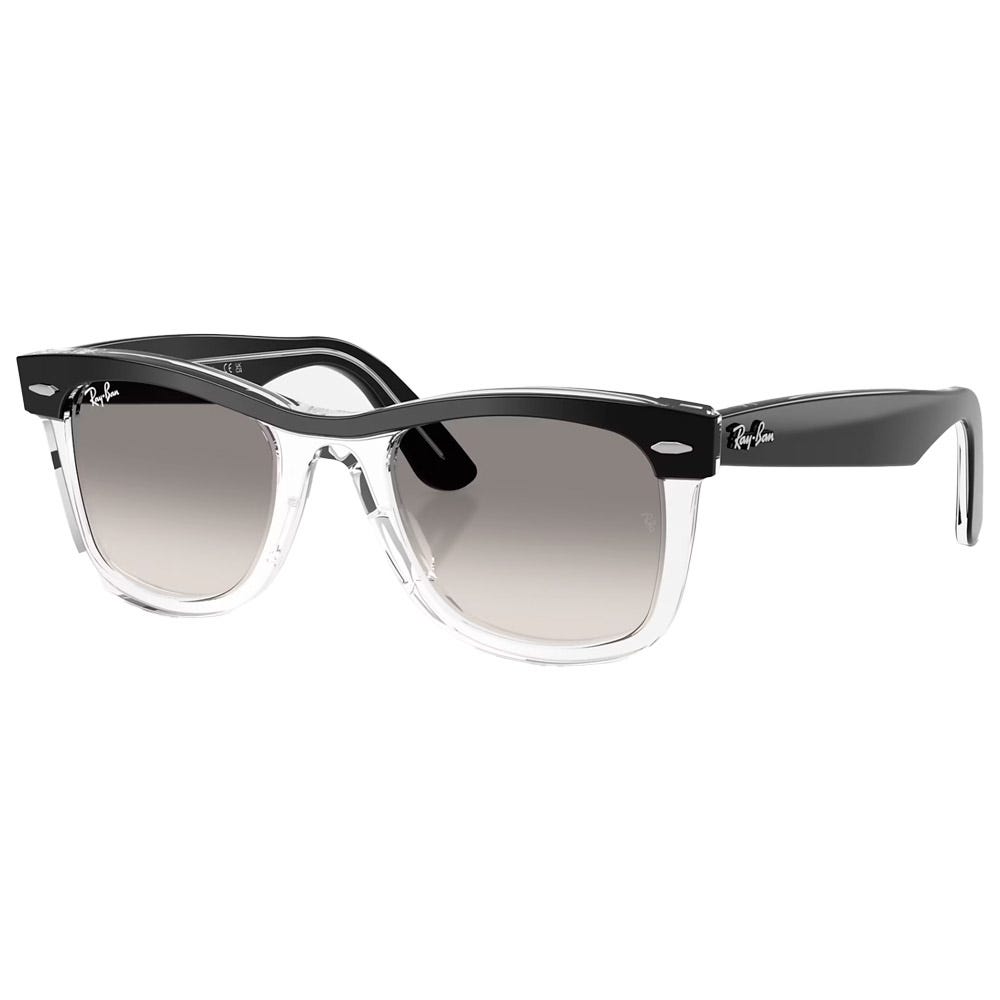 RB2240 Wayfarer Street Neat Polished Black Translucide Gradient Grey Incolore