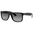 RB4165 Justin Classic Matte Rubber Black Light Grey Gradient Brown Polarized