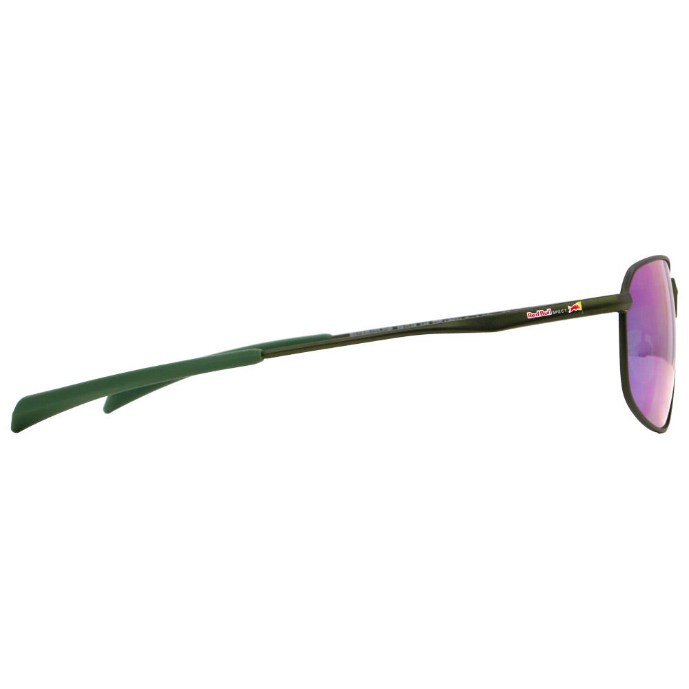 Redms Rectangular Metal Matt Dark Green Green Green Mirror Polarized