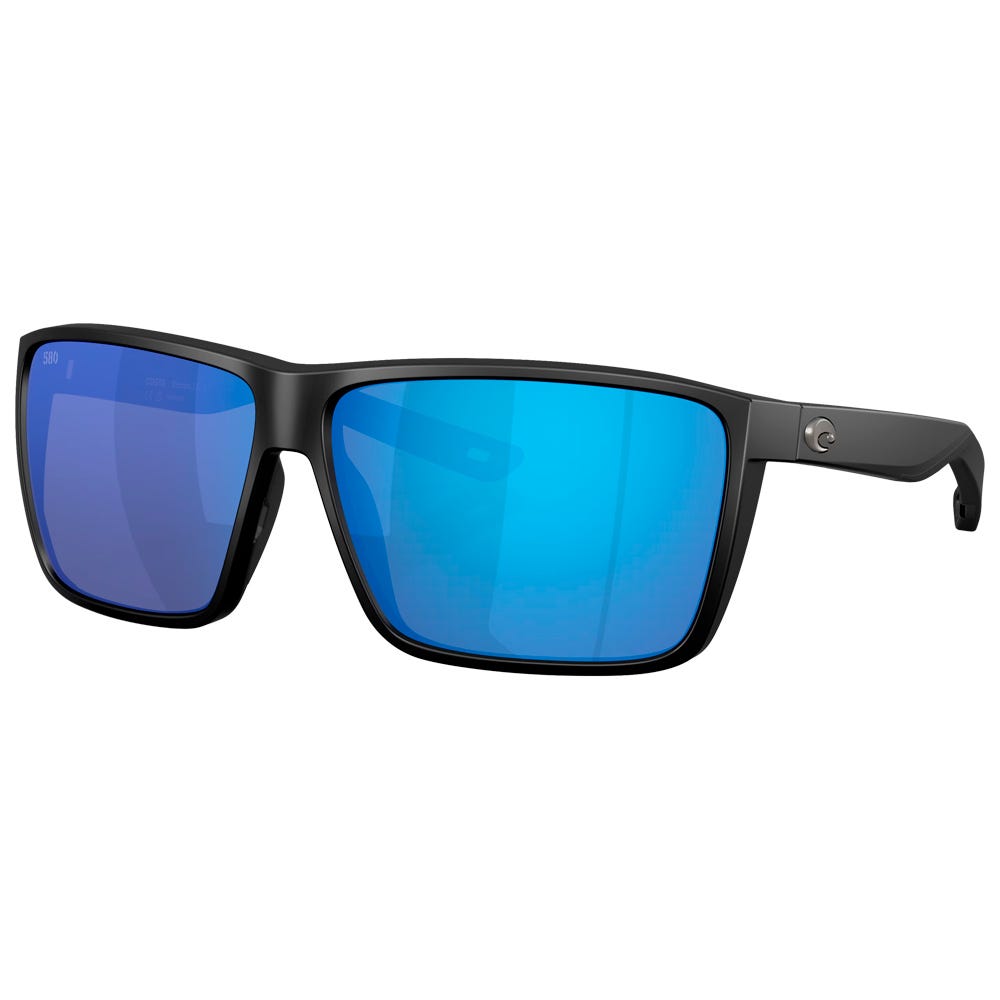 Rincon II Matte Black Blue Mirror Polarized
