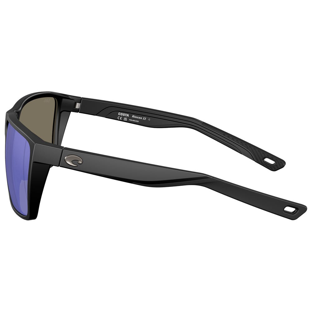 Rincon II Matte Black Blue Mirror Polarized