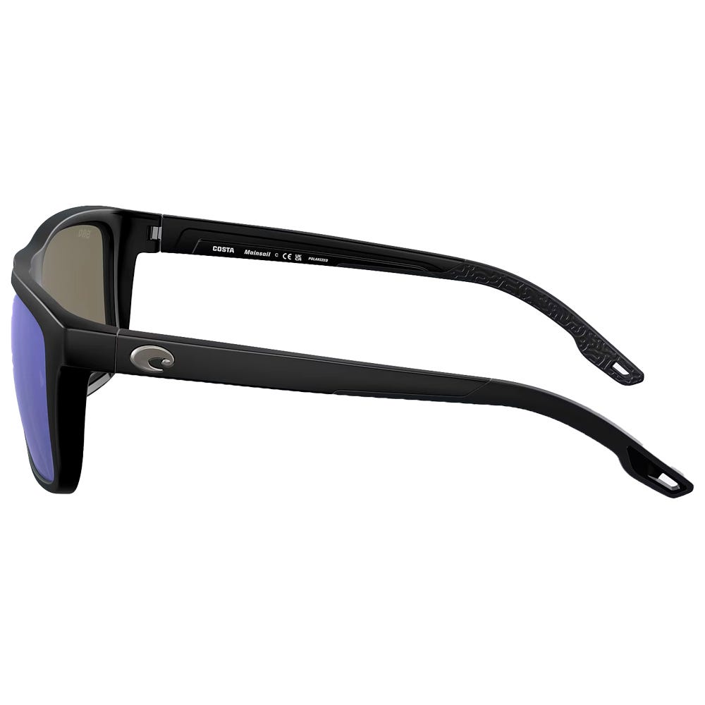 Mainsail Matte Black Blue Mirror Polarized