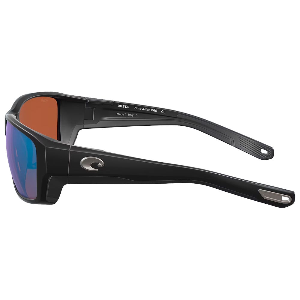 Tuna Alley Pro Matte Black Green Mirror Polarized
