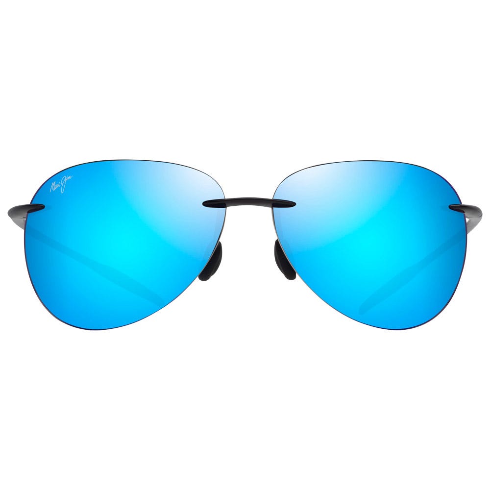 Sugar Beach Shiny Black Blue Hawaii MauiPure
