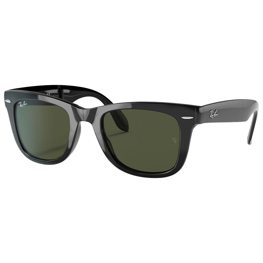RB4105 Folding Wayfarer Classic Polished Black Green G-15