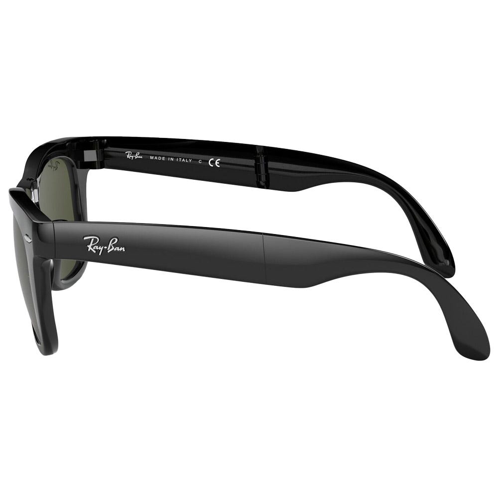 RB4105 Folding Wayfarer Classic Polished Black Green G-15