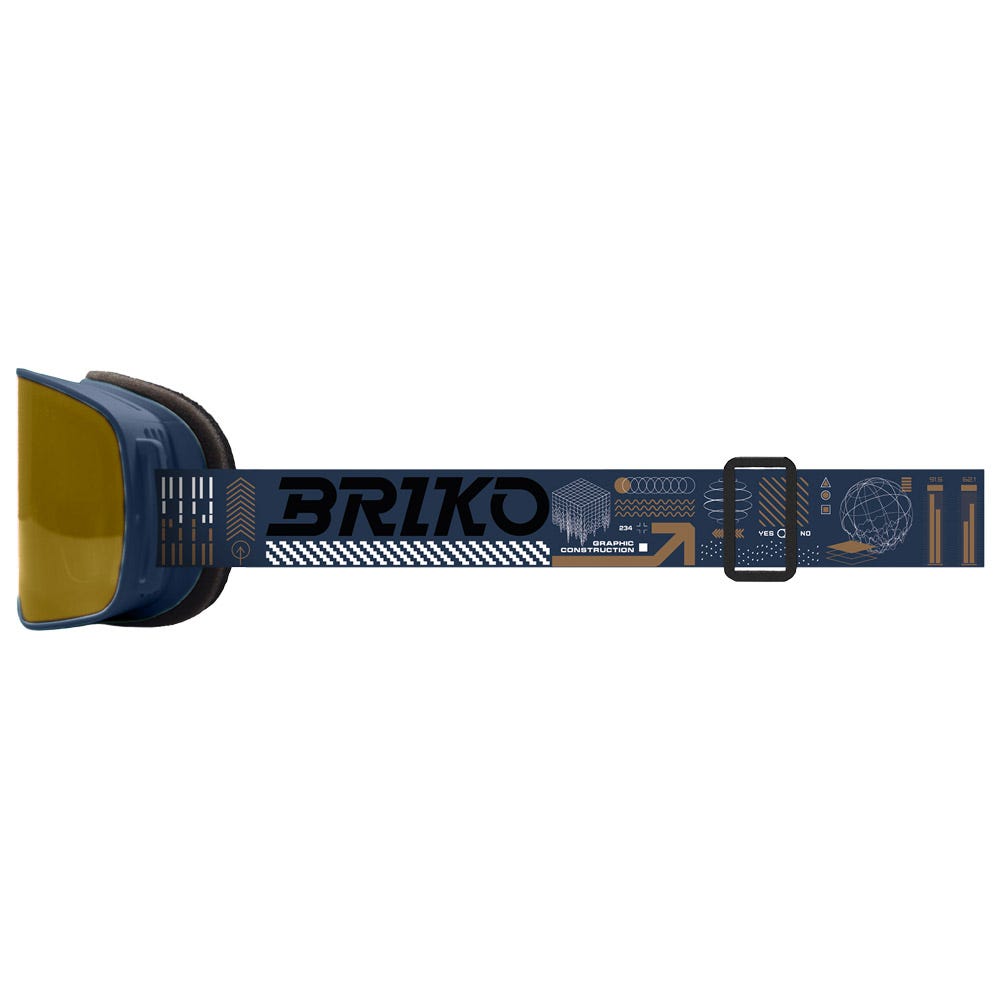 Chino Sharp Lite Graphic Pickled Bluewood Orange Base Gold Mirror