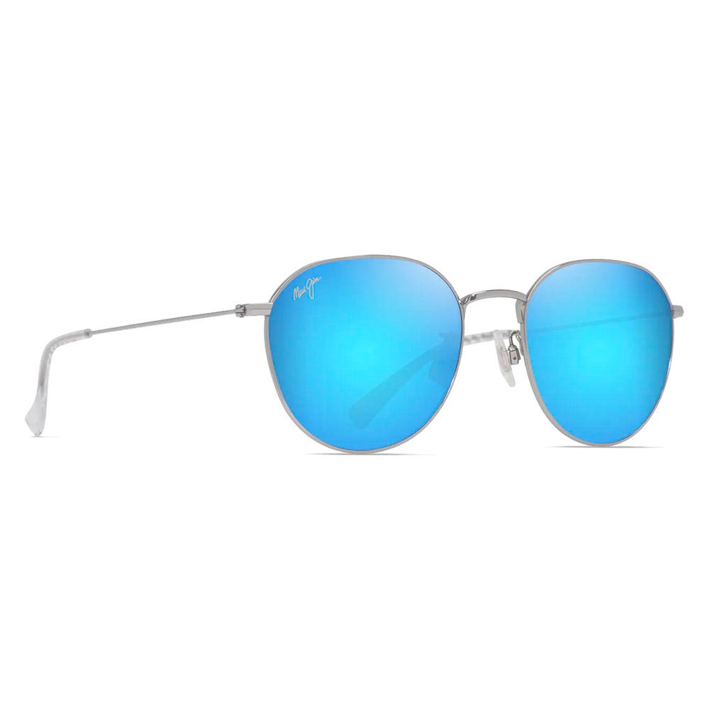 Kauwela Crystal Shiny Silver Blue Hawaii MauiPure