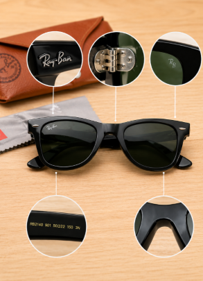 Wie erkennt man echte Ray-Ban
