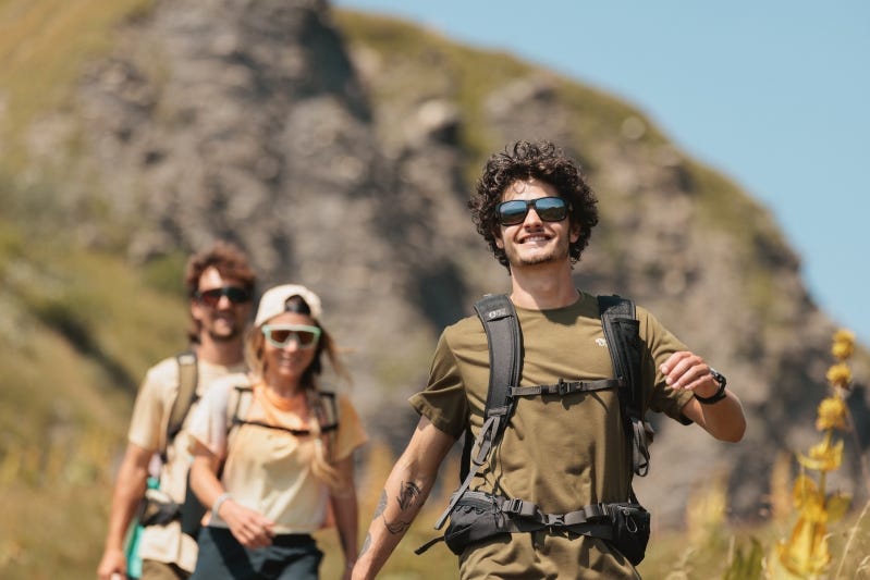 Trail und schnelles Wandern bei wechselhaftem Wetter